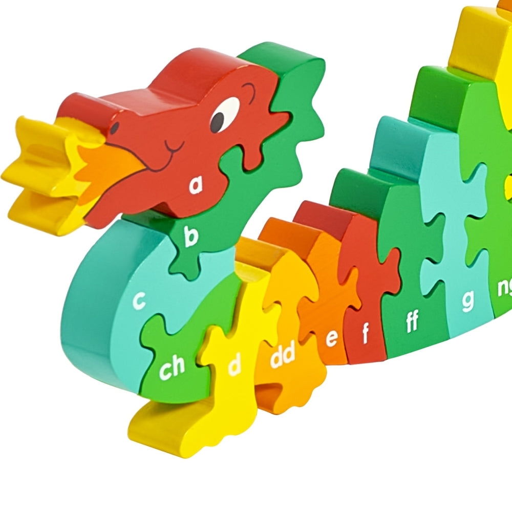 Dazzle the Dragon Welsh Alphabet a-y Jigsaw