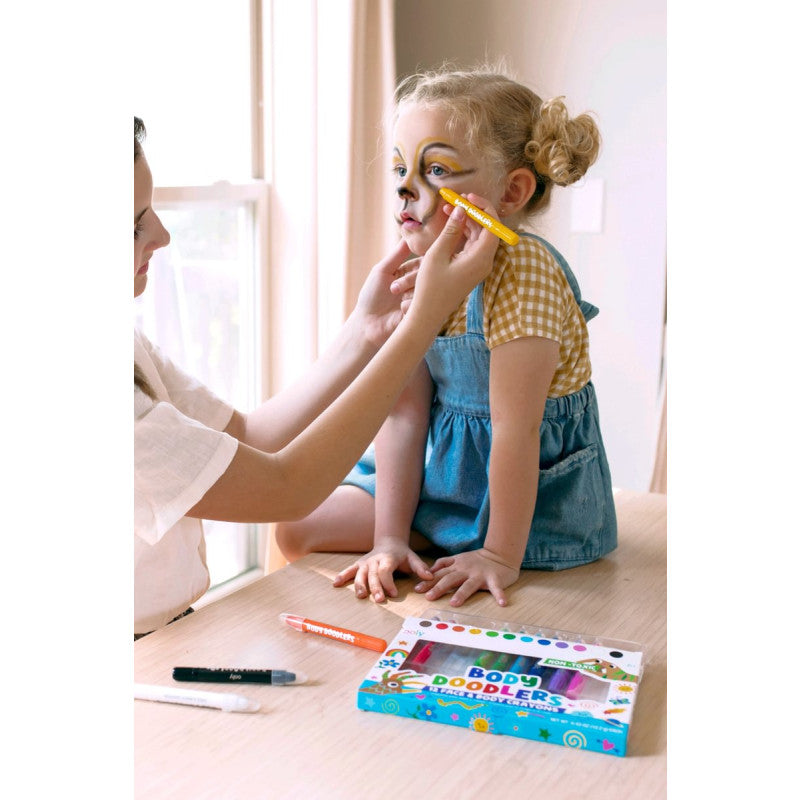 Body Doodlers Face & Body Crayons - 12 Colours