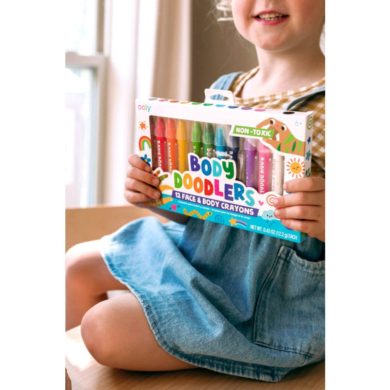 Body Doodlers Face & Body Crayons - 12 Colours