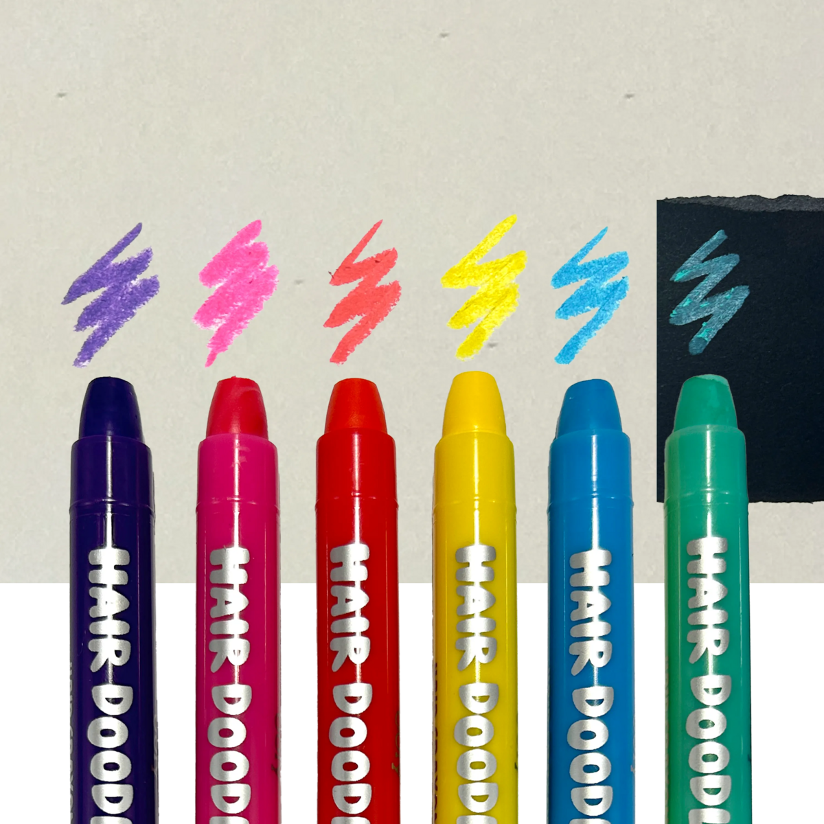 Ooly Hair Doodlers Hair Crayons - Set of 6 Colours