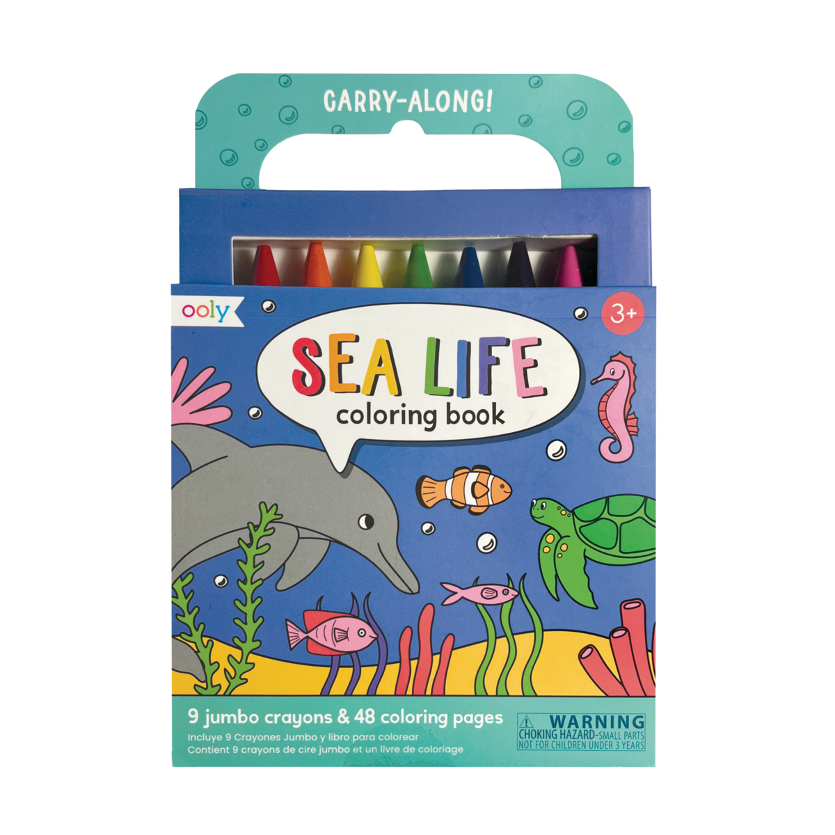 Carry Along Crayon & Colouring Book Kit - Sea Life