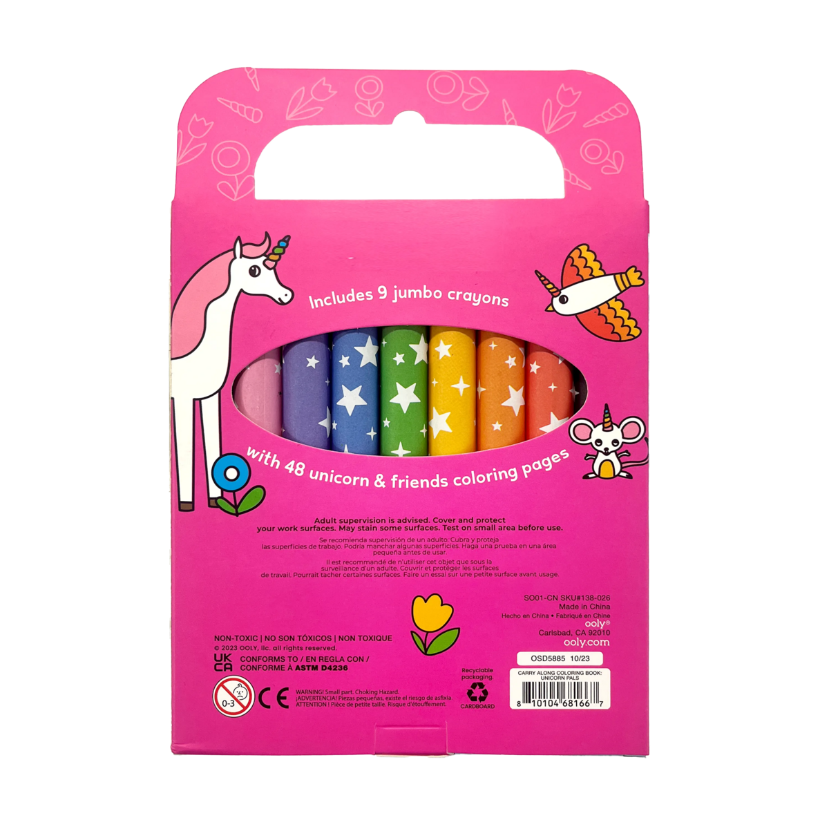 Carry Along Crayon & Colouring Book Kit - Unicorn