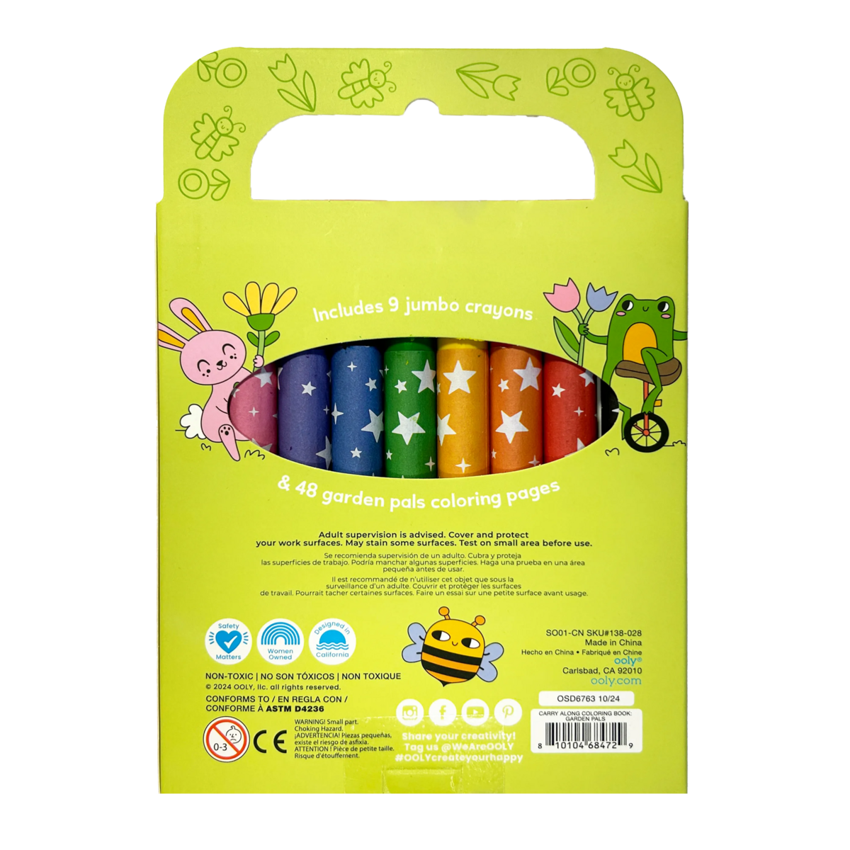 Carry Along Crayon & Colouring Book Kit - Garden P
