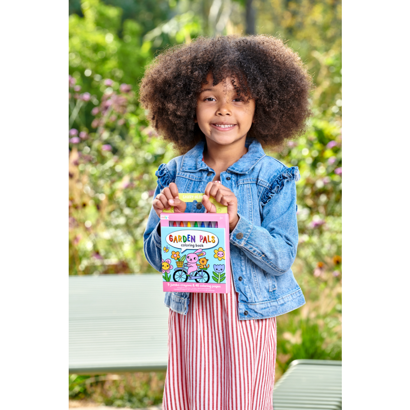 Carry Along Crayon & Colouring Book Kit - Garden P