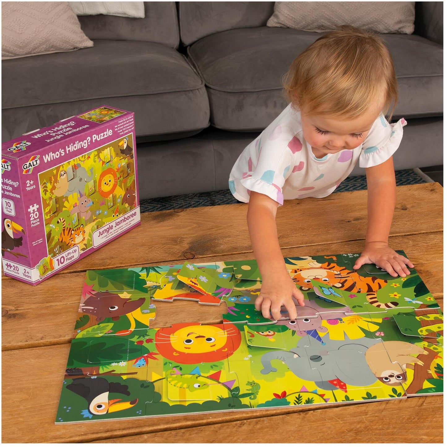 Who's Hiding? Puzzle Jungle Jamboree