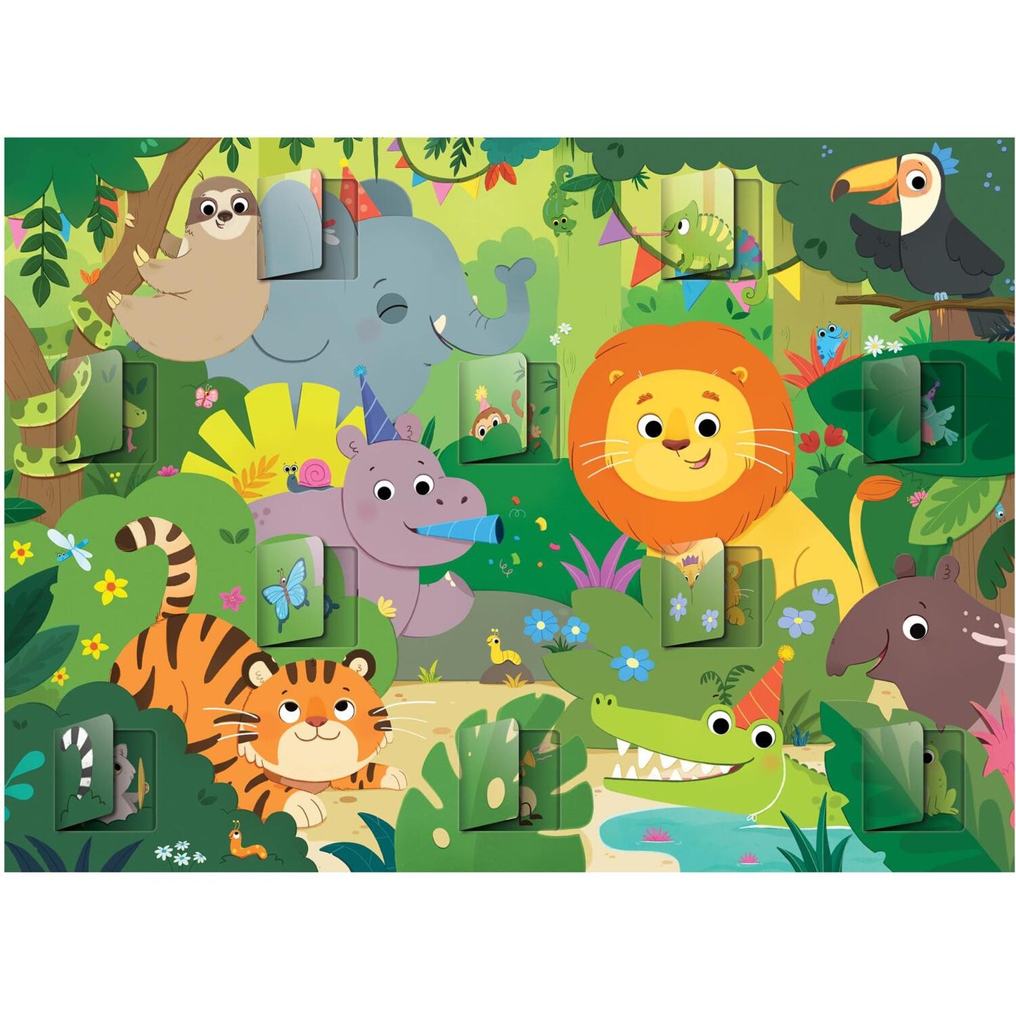Who's Hiding? Puzzle Jungle Jamboree