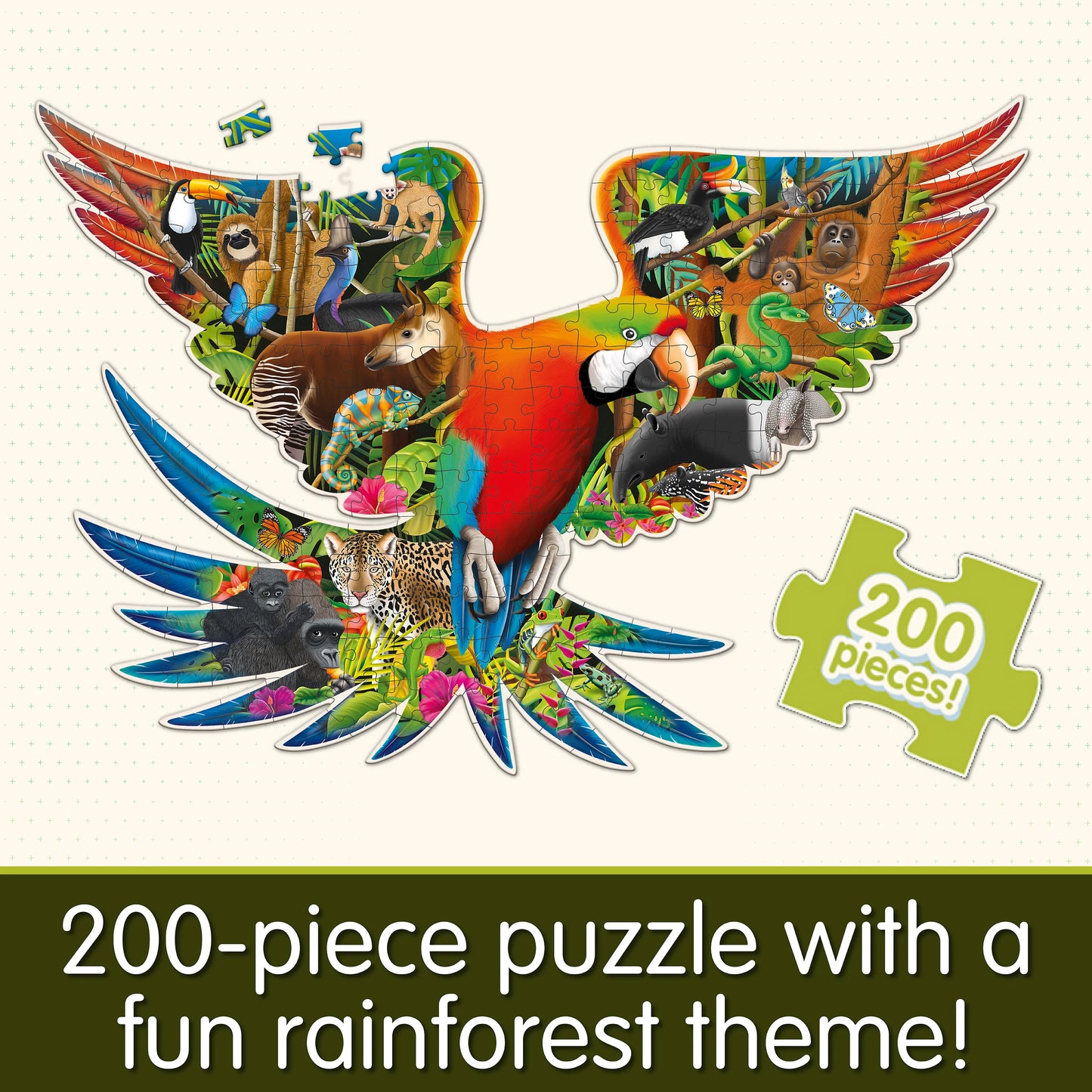 Wildlife World Rainforest 200 Pcs Jigsaw