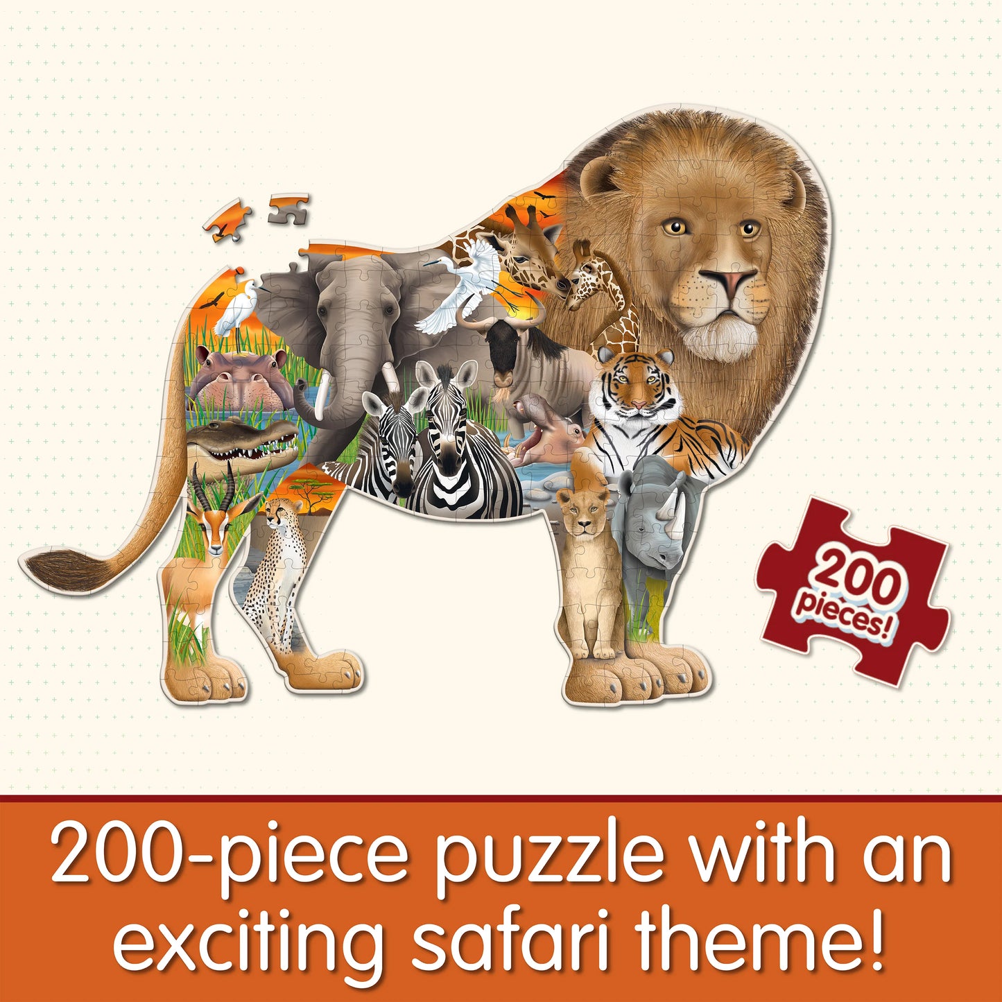 Wildlife World Safari 200 Pcs Jigsaw