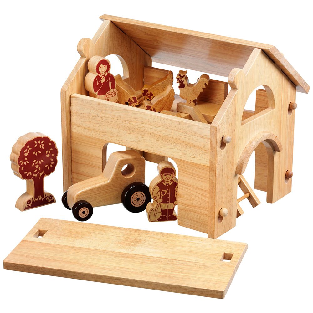 Lanka Kade Deluxe Farm Barn Set with Natural Characters