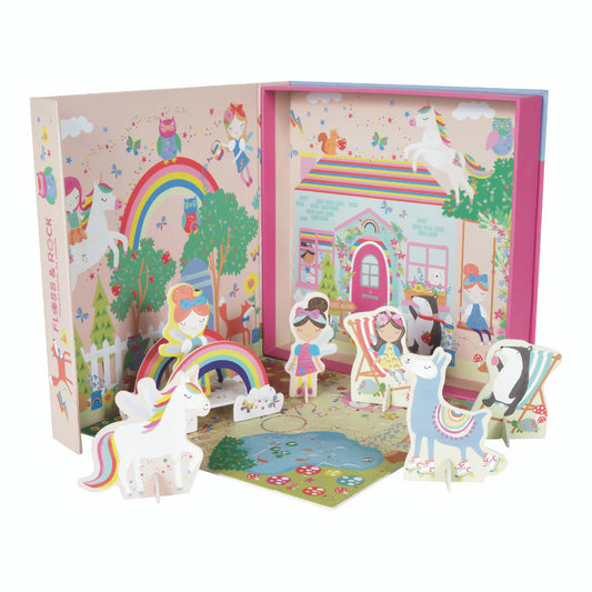 Pop-out Playscene - Rainbow Fairy (with 20 pcs puzzle)