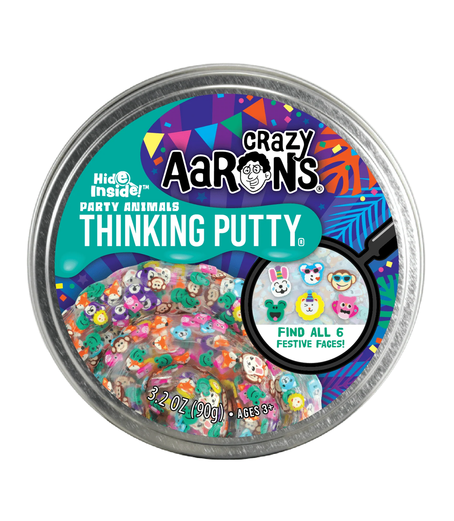 Hide Inside! Party Animals Thinking Putty
