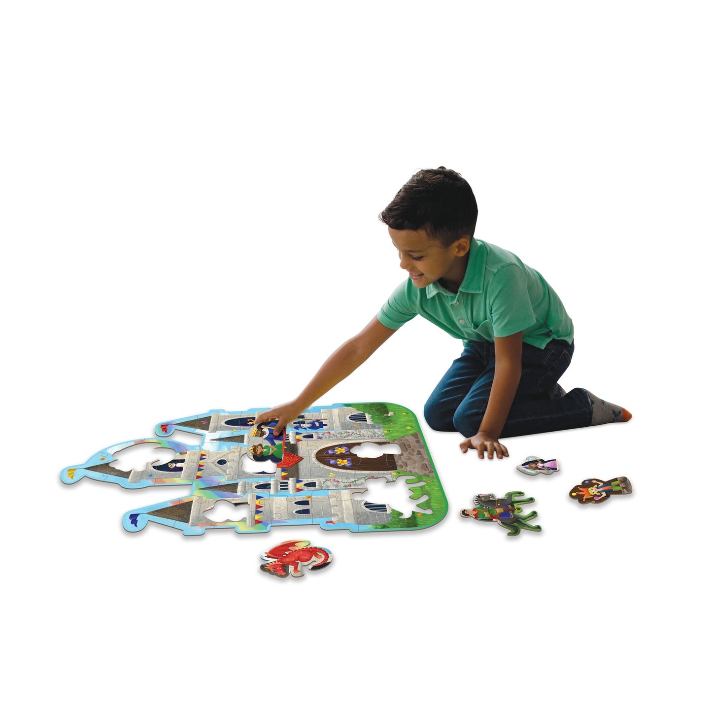 Shimmery Castle Floor Puzzle 48pcs