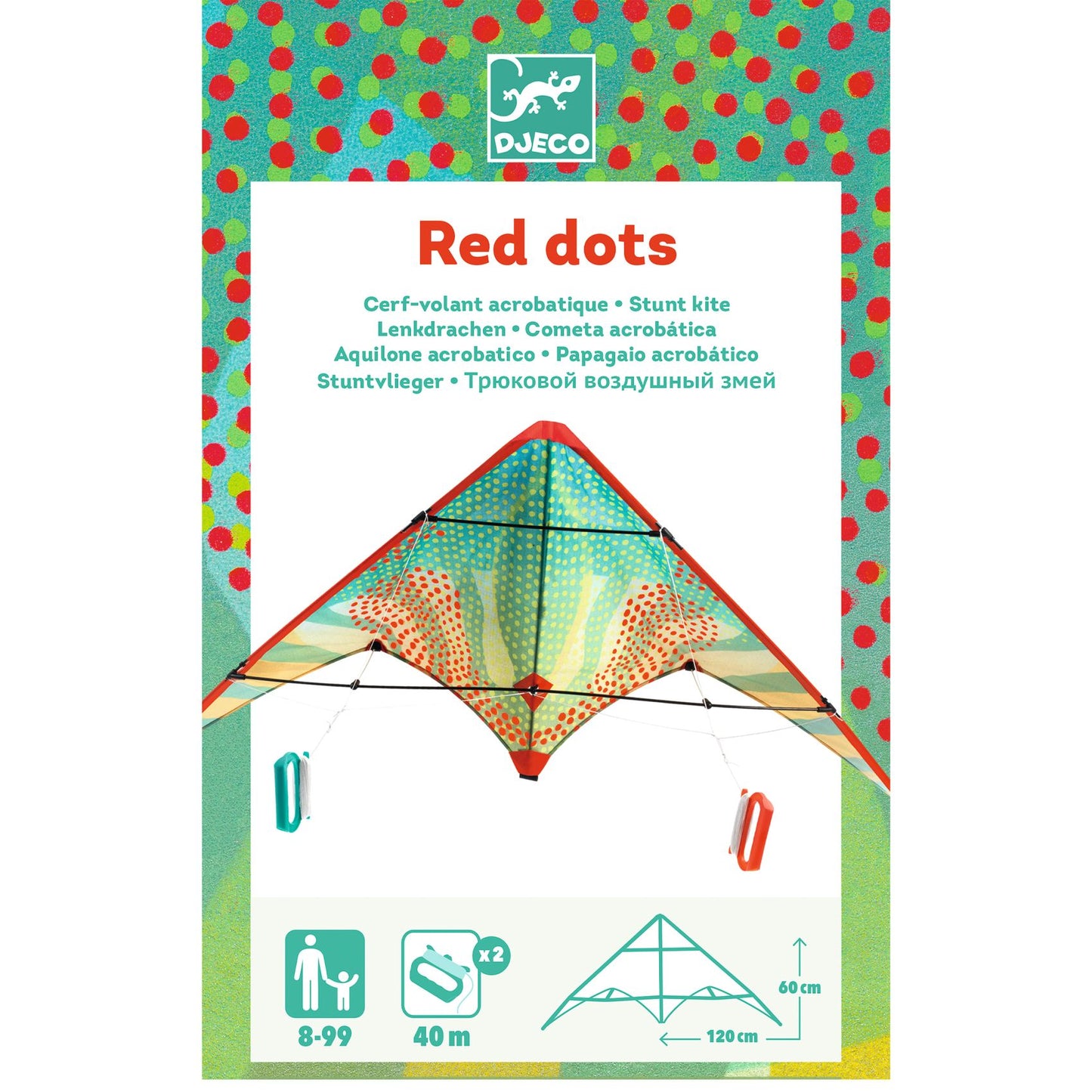 Stunt Kite - Red Dots