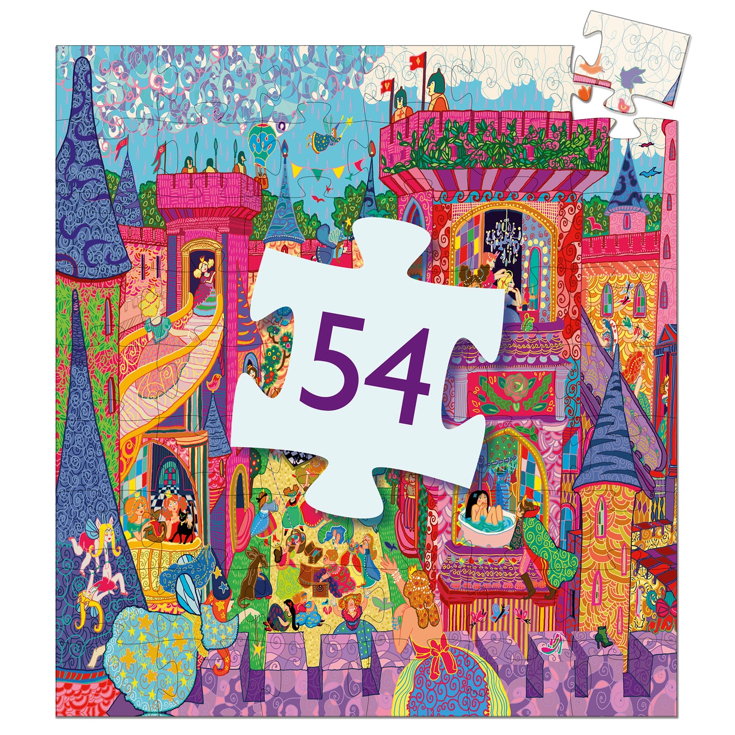 The Fairy Castle 54pcs Silhouette Puzzle