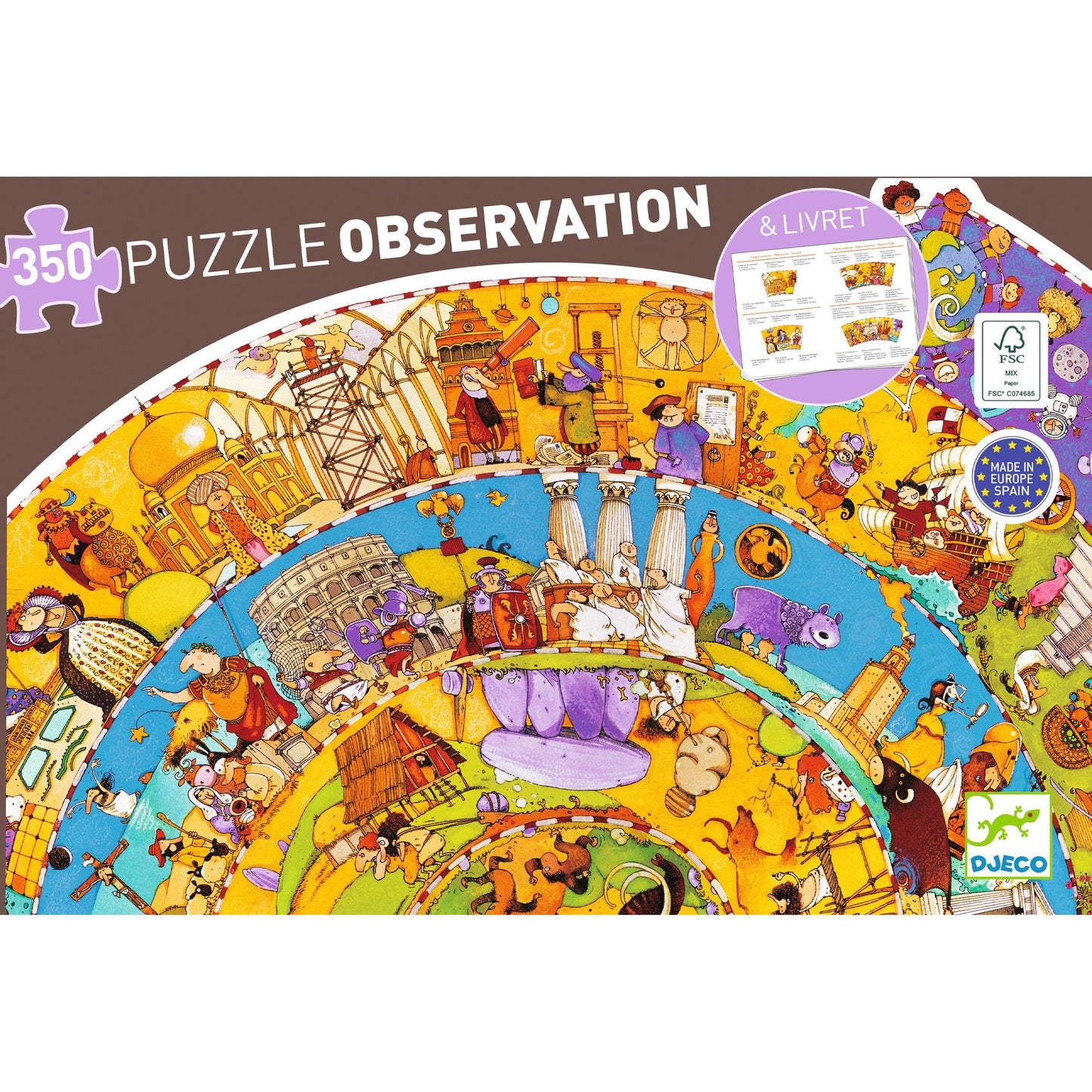 History Puzzle Observation 350pcs + Booklet