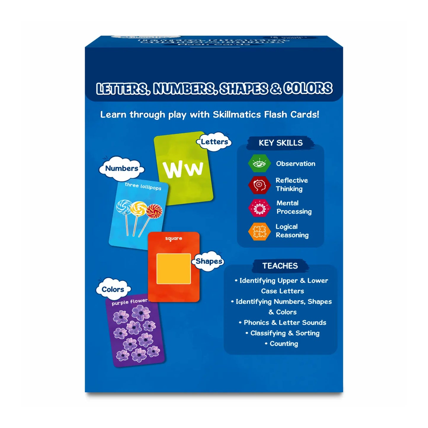 Letters, Numbers, Shapes & Colours Flashcards