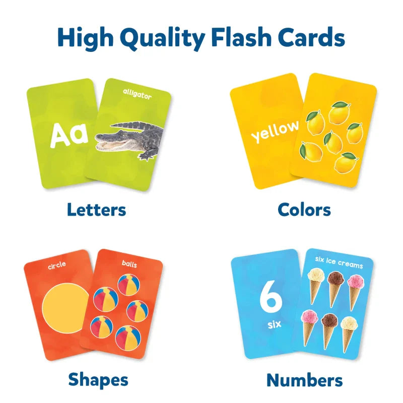 Letters, Numbers, Shapes & Colours Flashcards