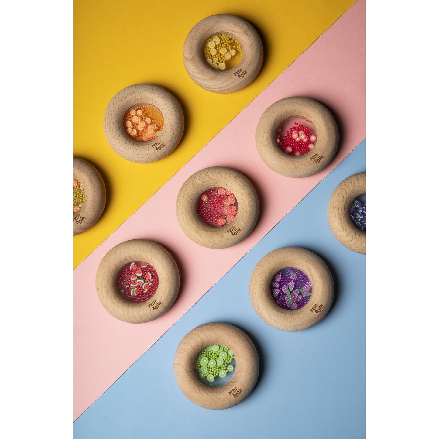 Petit Boum Sensory Toy Donut - Carrots
