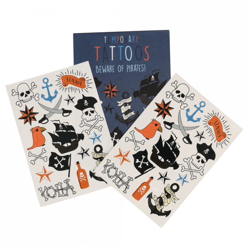 Temporary Tattoos - Beware of the Pirate