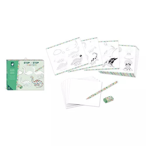 Step by Step Drawing - Dinosaur