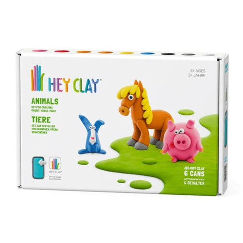 Hey Clay 6 Can Set - Animals