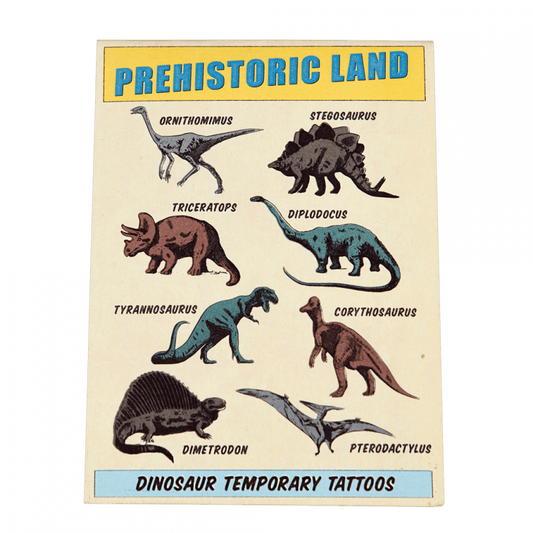Prehistoric Land Dinosaur Temporary Tattoos