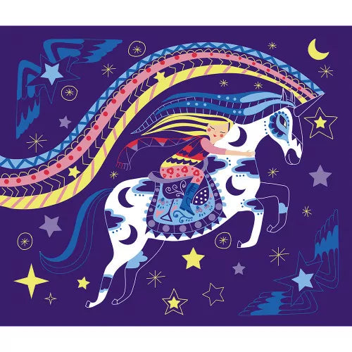 Scratch Art Horses and Unicorns