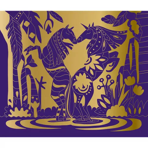 Scratch Art Horses and Unicorns