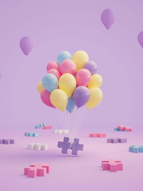 Plus-Plus Pastel Colour Mix - 100 Pcs Tube
