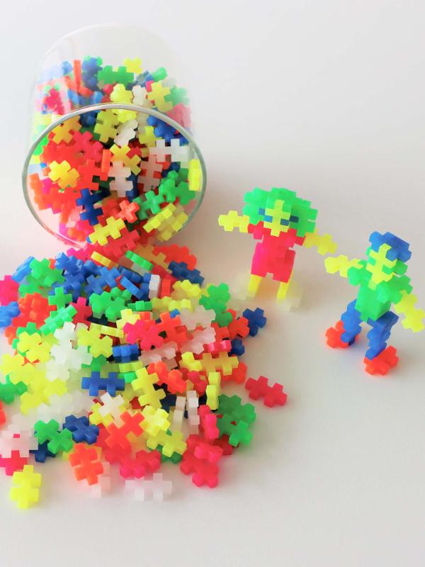 Plus-Plus Neon Colour Mix - 100 Pcs Tube