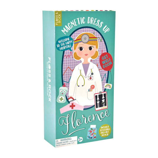 Wooden Magnetic Dress Up Doll - Florence