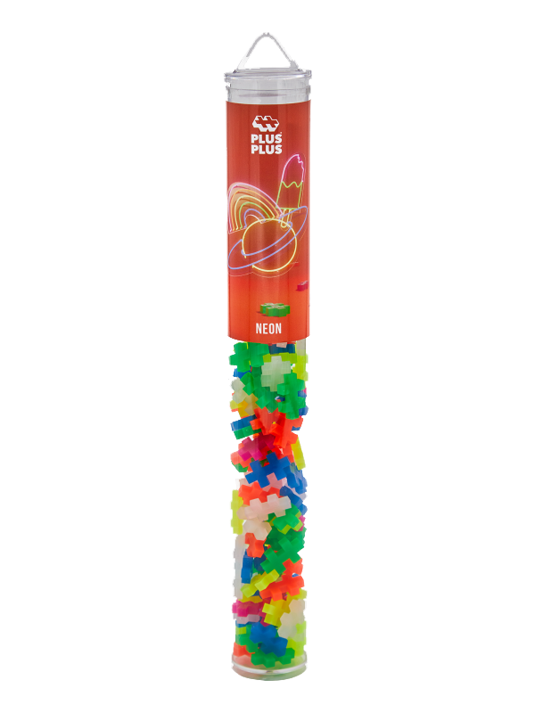 Plus-Plus Neon Colour Mix - 100 Pcs Tube