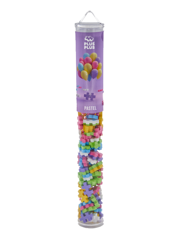 Plus-Plus Pastel Colour Mix - 100 Pcs Tube