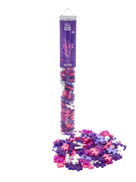 Plus-Plus Glitter Colour Mix - 100 Pcs Tube