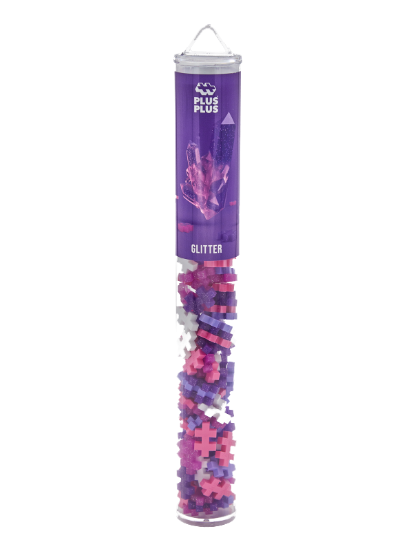 Plus-Plus Glitter Colour Mix - 100 Pcs Tube