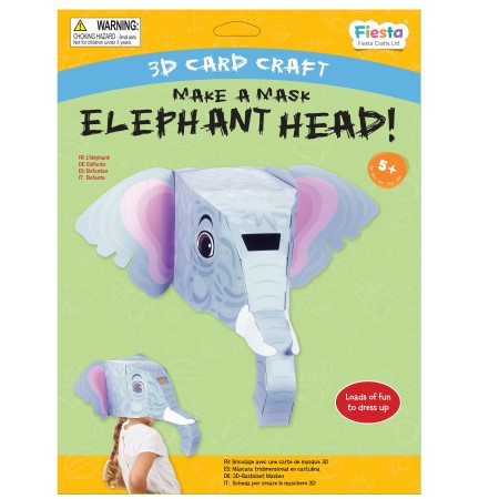 Elephant 3D Mask Card Craft