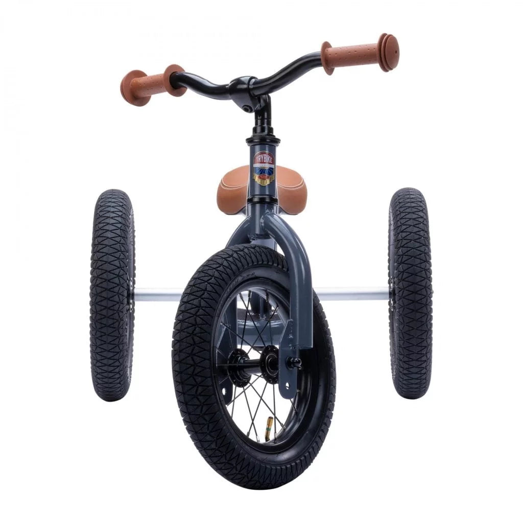 TryBike Steel Balance Trike/ Bike - Grey