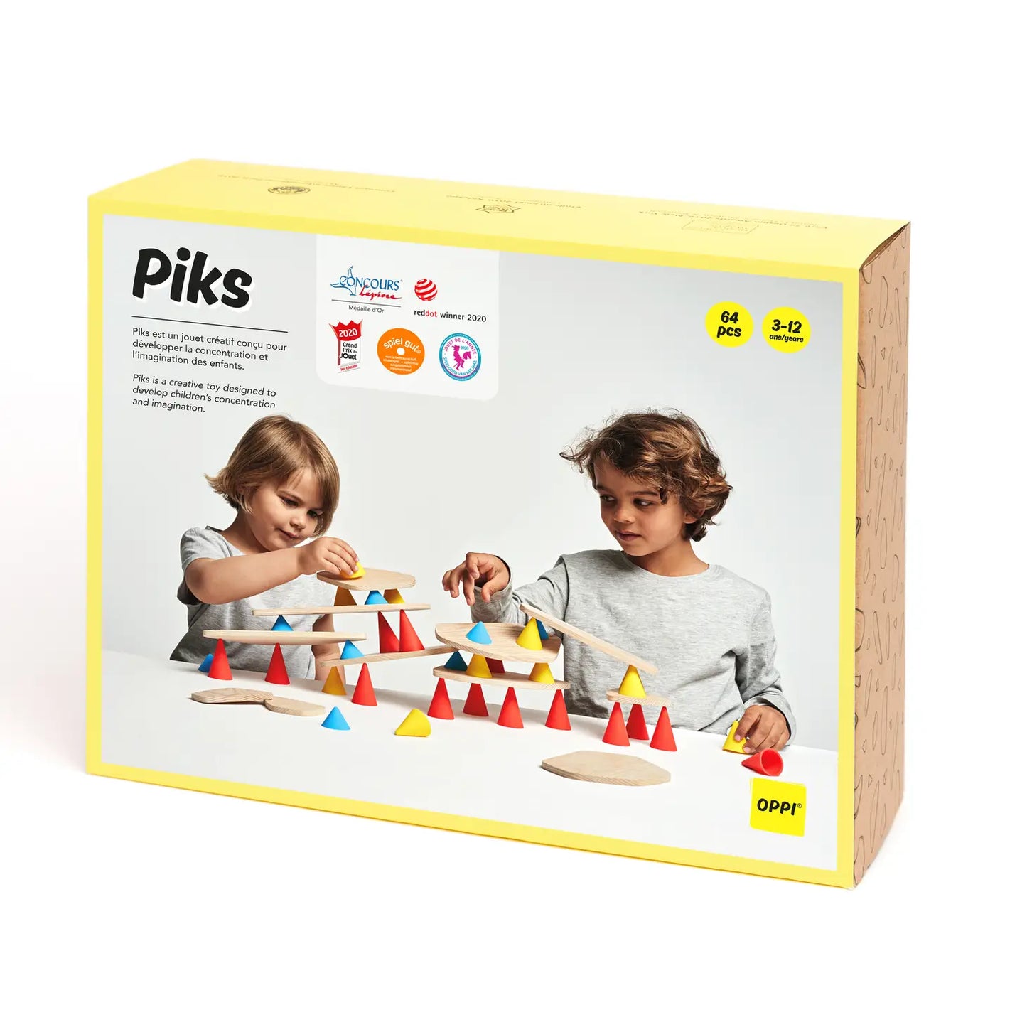 Piks Big Kit - Construction Educational Wooden Toy