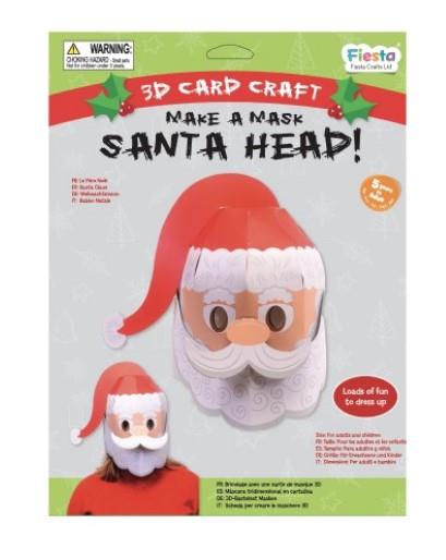 Santa 3D Mask Card Craft