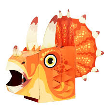 Triceratops 3D Mask Card Craft