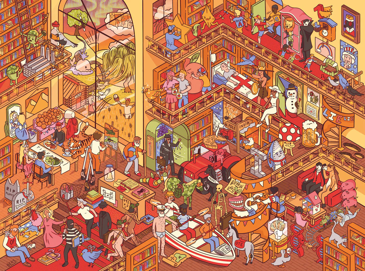 Mayhem in the Library Jigsaw Puzzle