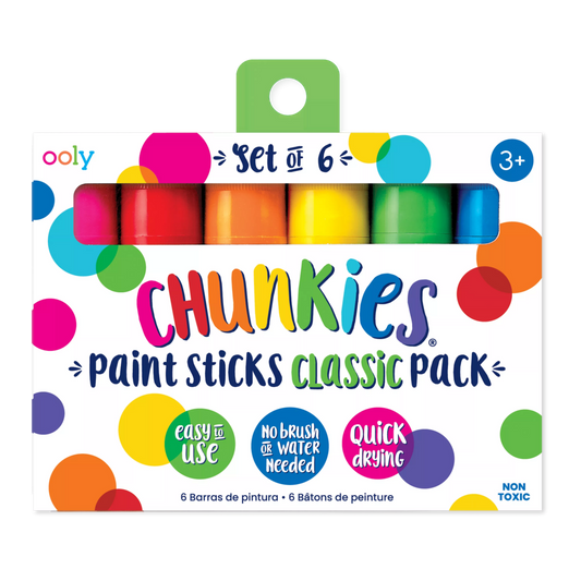Ooly Chunkies Paint Sticks - Classic Pack (Set of 6)