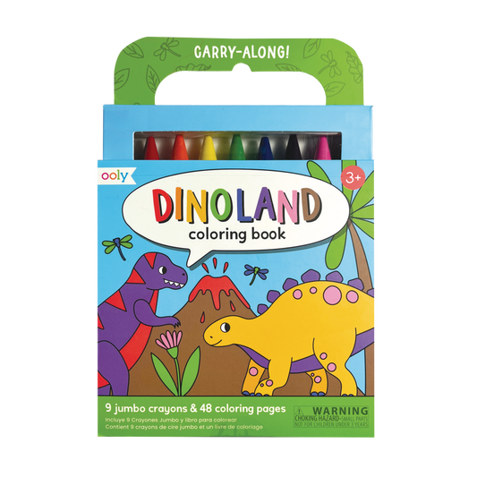 Carry Along Crayon & Colouring Book Kit - Dinoland