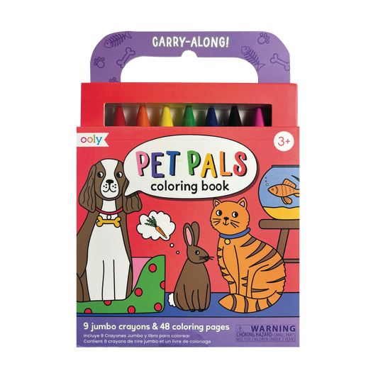 Carry Along Crayon & Colouring Book Kit - Pet Pals