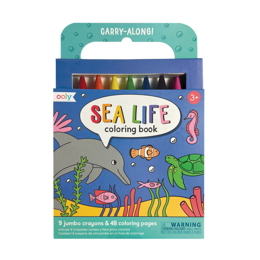 Carry Along Crayon & Colouring Book Kit - Sea Life