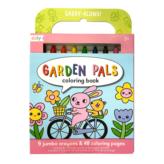 Carry Along Crayon & Colouring Book Kit - Garden P