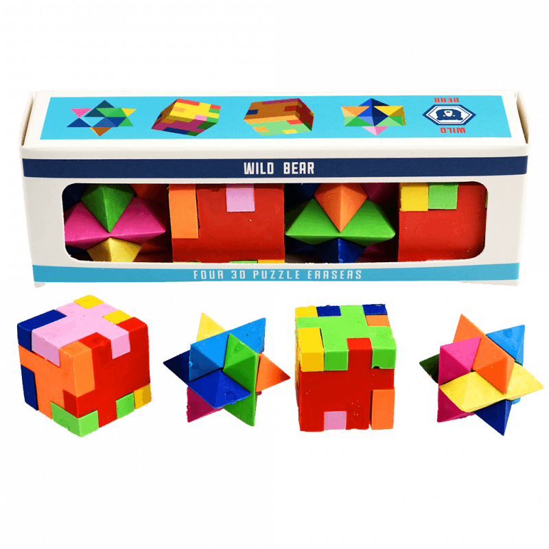 3D Puzzle Erasers