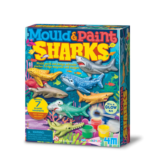 Mould & Paint Sharks - Glow in the Dark!
