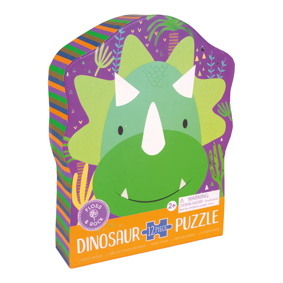 12 Piece Shaped Jigsaw in Shaped Box - Dinosaur