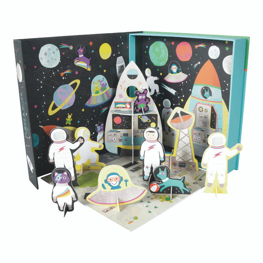 Pop-out Playscene - Space (with 20 pcs puzzle)